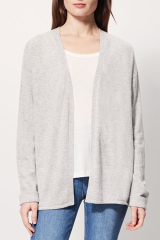 Kasjmier Vest Mesca Gemêleerd Lichtgrijs