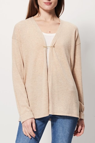 Kasjmier Vest Mesca Gemêleerd Beige