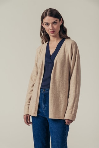 Kasjmier Vest Mesca Gemêleerd Beige