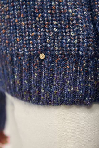 Vest Gemêleerd Marineblauw