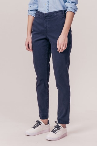 Chino Passiflore Marineblauw