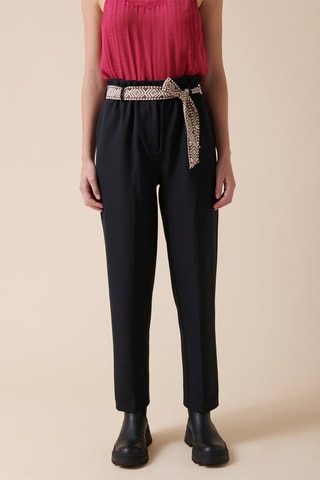 7/8 Broek met Hoge Taille Pluvial - Zwart