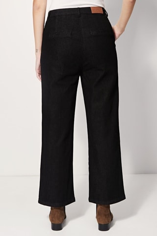 Jeans Wide Legs Met Hoge Taille Pepito Zwart