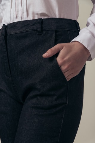 Jeans Wide Legs Met Hoge Taille Pepito Zwart