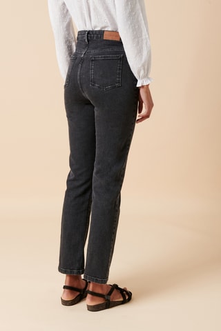 Biologisch Katoenen Rechte Jeans 
Zwart