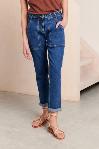 Rechte Jeans - 
Blauw