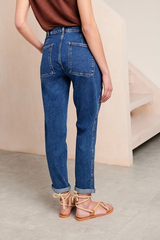 Rechte Jeans - 
Blauw