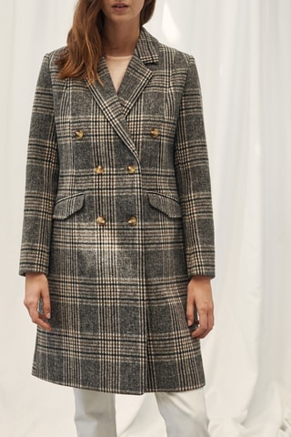 Gerecycled Wollen Jas - Donkergrijs