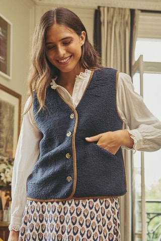 Mouwloos Jasje Valence - Marineblauw