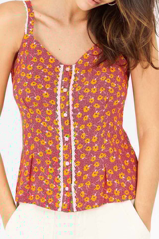 Blouse Tamporise -  Rood