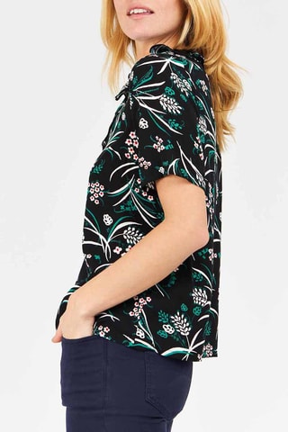 Top Zwart en Turquoise