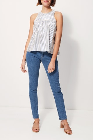 Top Tomillo Marineblauw