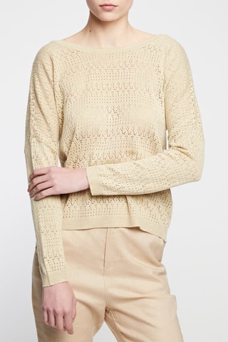 Bamboevezel Top - 
Beige