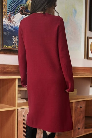 Trui-jurk Rachelie - Bordeauxrood