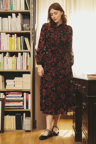 Midi-jurk Roxane - Rood