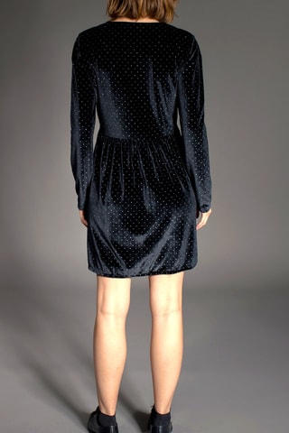 Velours Jurk Rhizome Zwart