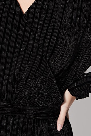 Velours Jurk River Zwart