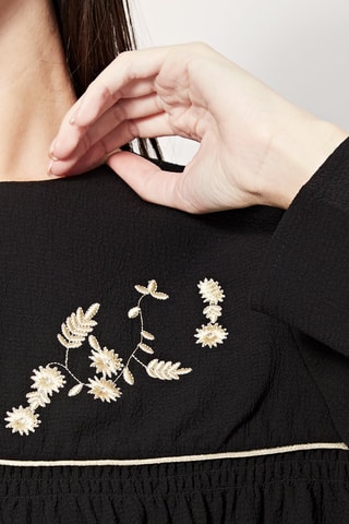 Rechte Jurk Raven Zwart