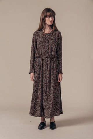 Blouse-jurk Rebote Zwart en Bruin