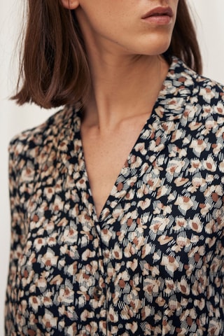 Midi-jurk Zwart en Ecru