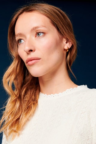 Rechte Kanten Jurk Rymos - Ecru