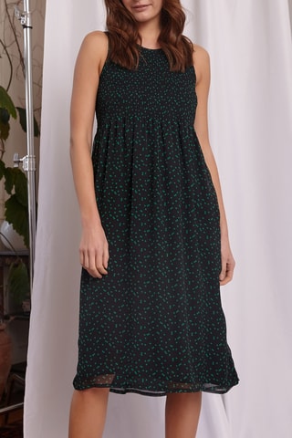 Midi-jurk - 
Zwart en Groen