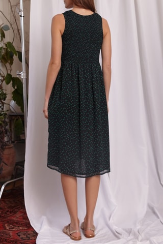 Midi-jurk - 
Zwart en Groen