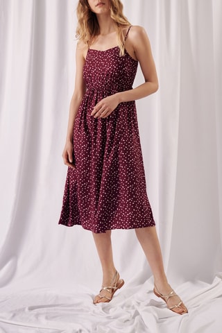 Midi-jurk - 
Donkerpaars