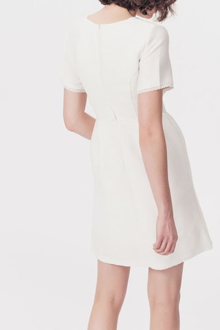 Rechte Jurk Richard Ivoorkleurig