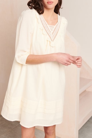 Rechte Jurk - 
Beige