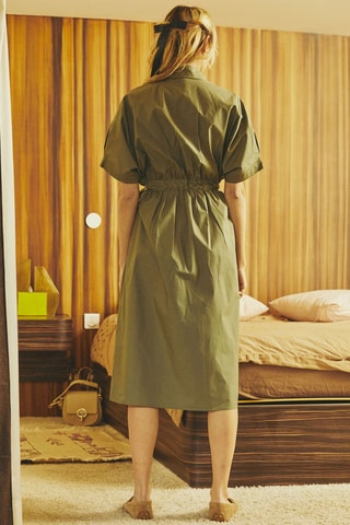 Blouse-jurk Russe- Kaki