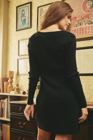 Trui-jurk Rashel - Zwart