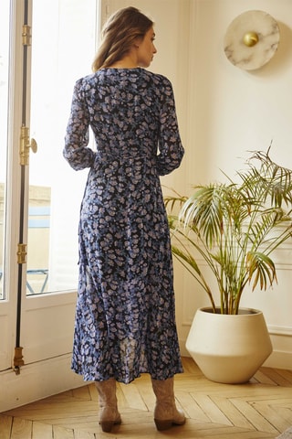 Wikkeljurk Rafine - Indigoblauw