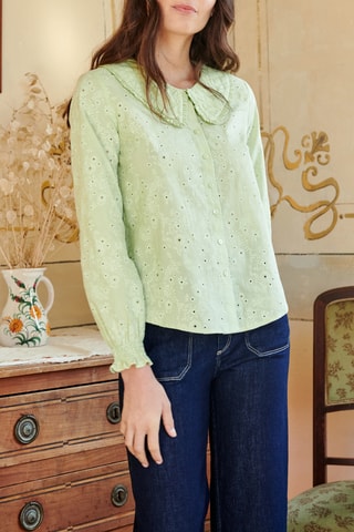 Blouse - 
Groen