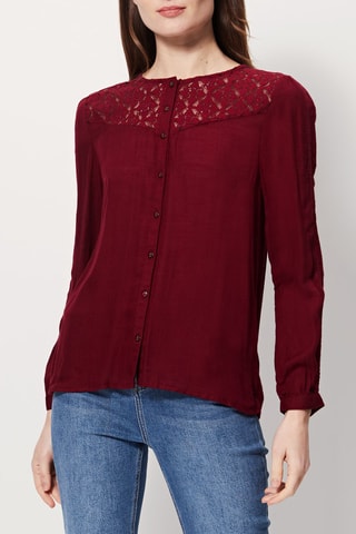 Blouse Clayton Bordeauxrood