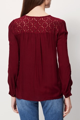 Blouse Clayton Bordeauxrood