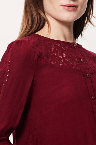 Blouse Clayton Bordeauxrood