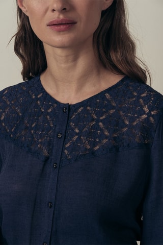 Blouse Clayton Marineblauw