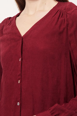 Blouse Caramel Bordeauxrood