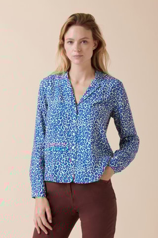 Blouse Chaillot - Marineblauw