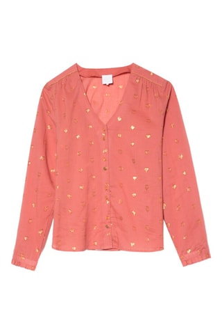 Blouse Celamou - Donkerroze