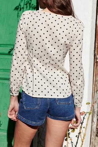 Linnen Blouse - 
Wit