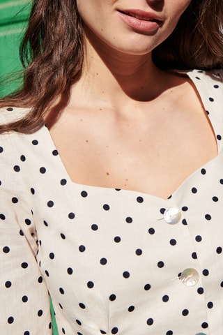 Linnen Blouse - 
Wit