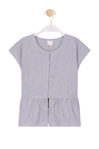 Blouse Charly - Wit en Grijs