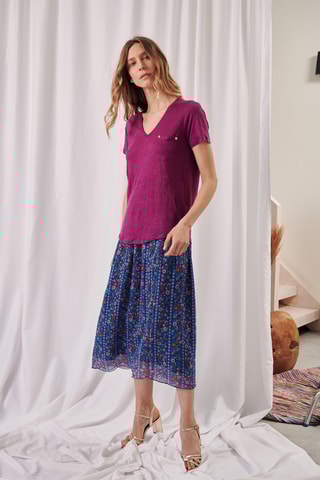 T-shirt Astre - Paars