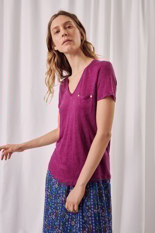 T-shirt Astre - Paars