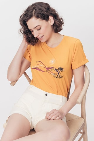 T-shirt Amandier - Mosterdgeel