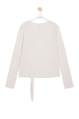 Geknoopt T-shirt Azerty - Nude