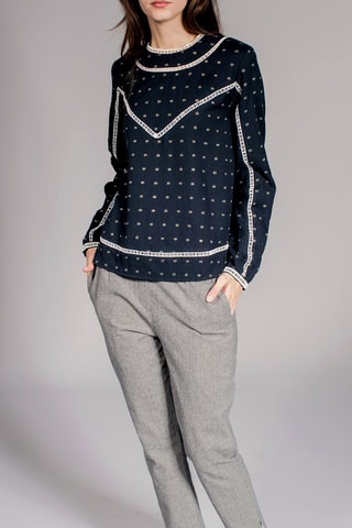 Top Ferveur Marineblauw