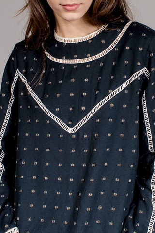 Top Ferveur Marineblauw